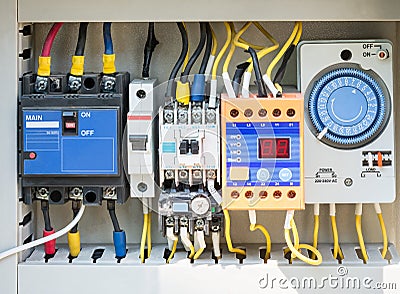 Electrical switchboard Stock Photo