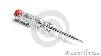 Electrical tester screwdriver Stock Photo