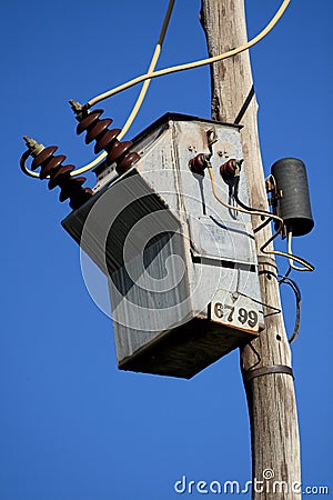 Electrical transformer Stock Photo