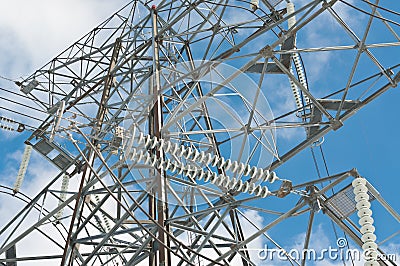Electrical Transmission Tower (Electricity Pylon) Stock Photo