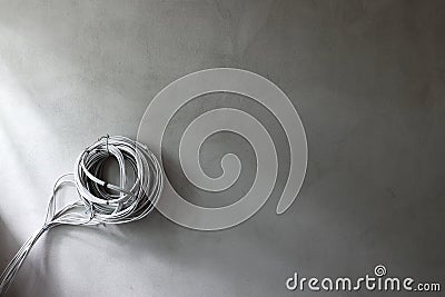 Electrical wires Stock Photo