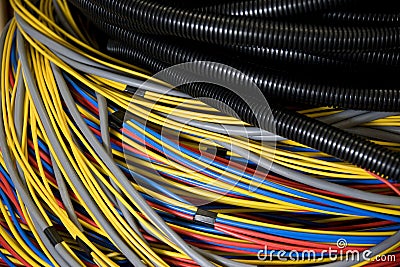 Electrical Wires Stock Photo