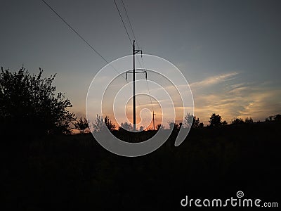 Electrical wires Stock Photo