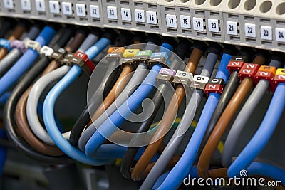 Electrical wiring Stock Photo