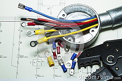 Electrical Wiring Stock Photo