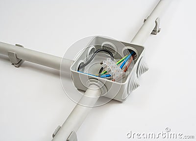 Electrical wiring Stock Photo