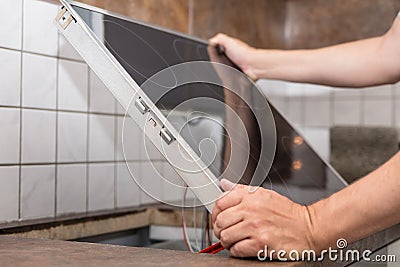 Professional electrican Stock Photo