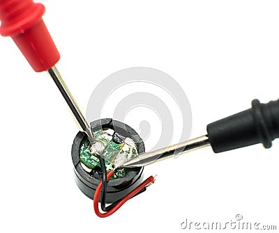 Electrician`s Probes Testing Component Stock Photo