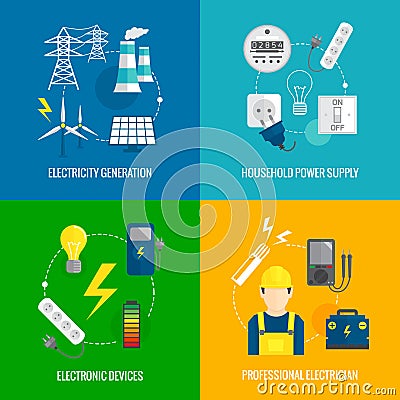 Electricity energy concept Vector Illustration