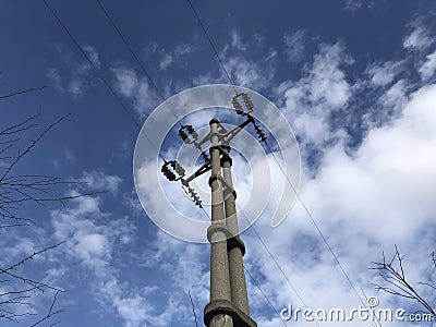 Electricity infrastructure Stock Photo