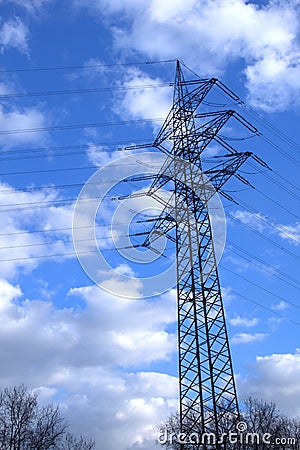 Electricity Pylon Stock Photo