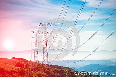 Electricity Pylon Stock Photo