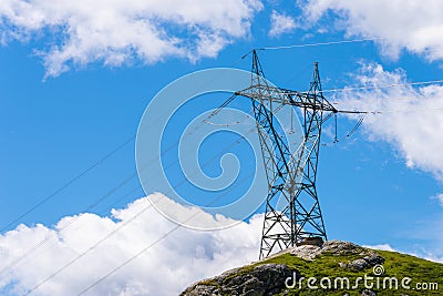 Electricity pylons. Stock Photo