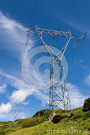 Electricity pylons. Stock Photo