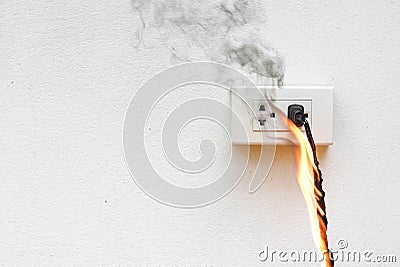 Electricity short circuit Stock Photo