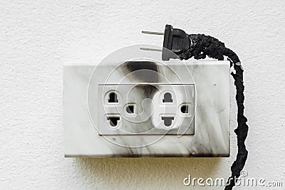 Electricity short circuit Stock Photo