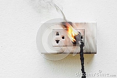 Electricity short circuit Stock Photo