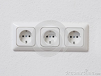 Electricity Socket Stock Photo