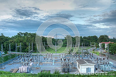 Electricity station (HDR) Stock Photo