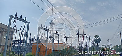 Electricity supply plant in ramnagar madhubani bihar India Editorial Stock Photo