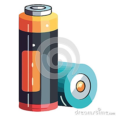 Electricity symbol charging battery illustration design Vector Illustration