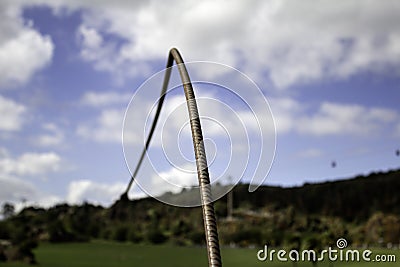 Electrified fence Stock Photo