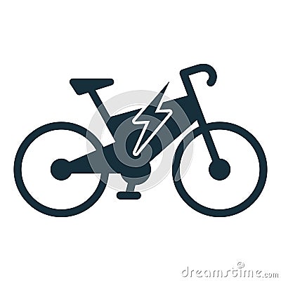 Electro bicycle bike e-bike icon Stock Photo