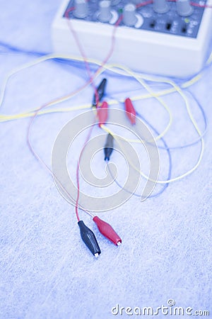 Electroacupunture acupunture machine Stock Photo