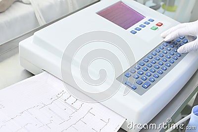 Electrocardiogram Stock Photo