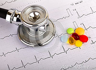 Electrocardiogram Stock Photo