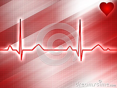 Electrocardiogram track Stock Photo