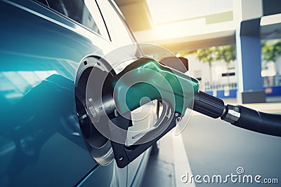 Electrofuels or e-fuels or synthetic fuels, carbon neutral fuels that are made from renewable sources AI generated Stock Photo