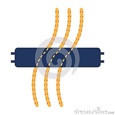 Electromagnetic Properties Of Relay Converter Vector Illustration