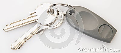 Electronic authentication keys Stock Photo