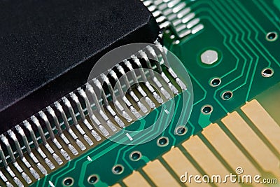Electronic chip Stock Photo