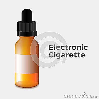 Electronic cigarette . electronic cigarette bottle Stock Photo