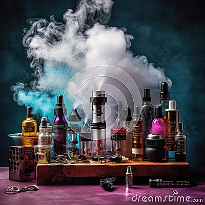 Electronic Cigarette, Vape, Pod System Stock Photo