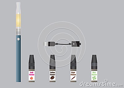 Electronic Cigarette Vector Illustration