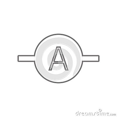 Electronic circuit symbol icon. Element of web for mobile concept and web apps icon. Outline, thin line icon for website design Stock Photo