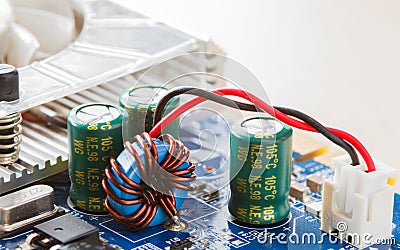 Electronic circuits Stock Photo