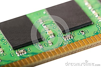 Electronic collection - computer random access memory RAM modu Stock Photo