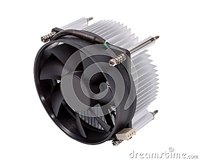 Electronic collection - CPU cooler Stock Photo