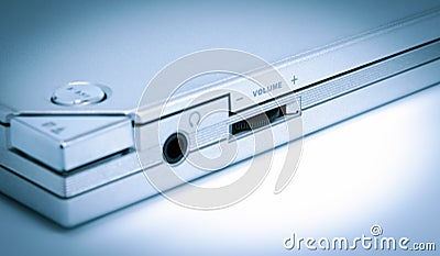 Electronic collection - Volume Control toned blue Stock Photo