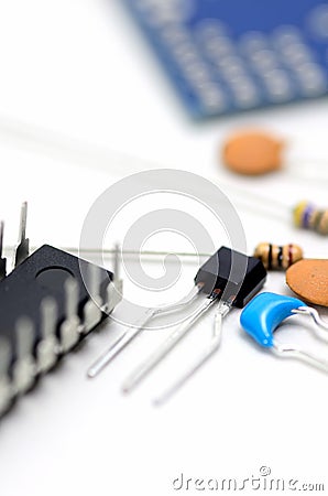 Electronic Components. Stock Photo