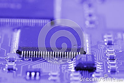 Electronic components Stock Photo