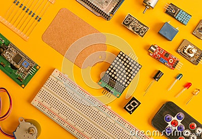 Electronic components Stock Photo
