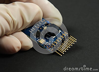 Electronic components and devices Stock Photo