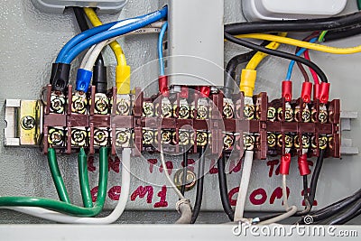 Electronic control and Industrial Stock Photo