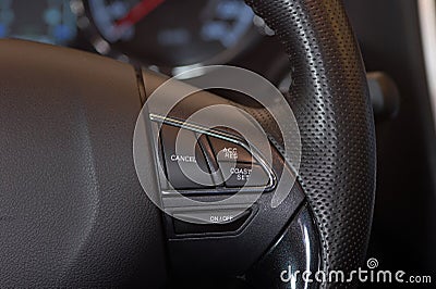 Electronic Cruise control, tempomat Stock Photo