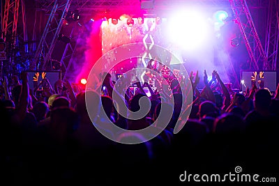 Electronic Dance Music Festival Editorial Stock Photo